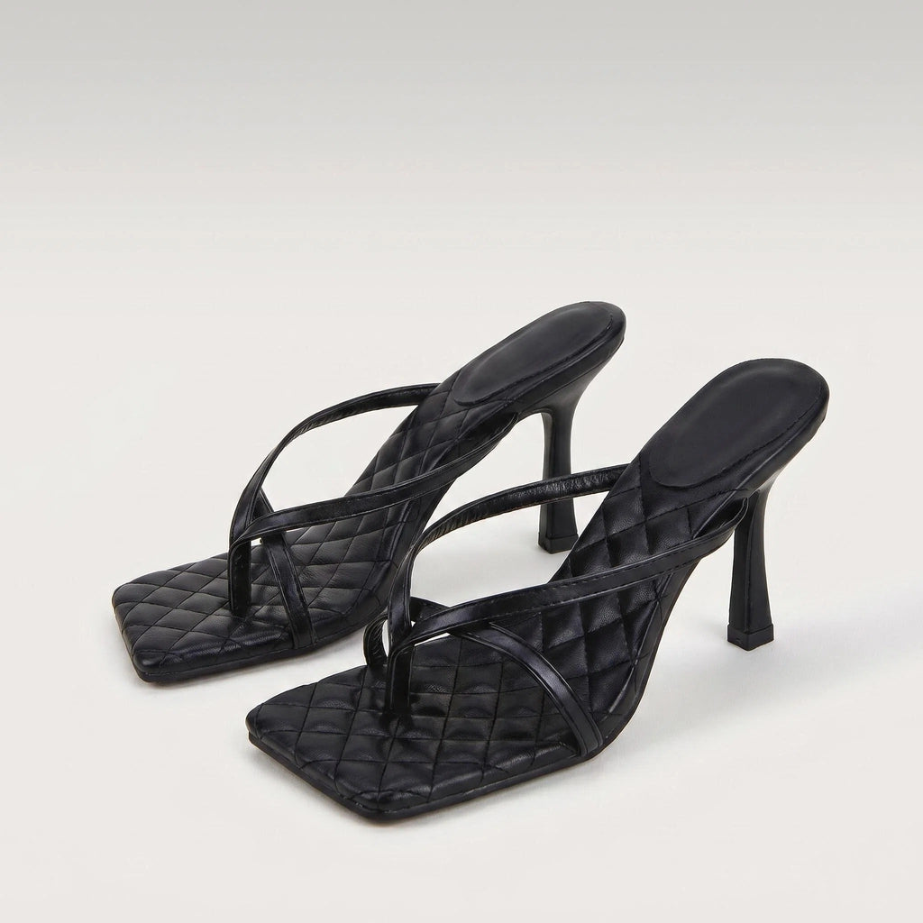 Women’s Cross Strap High Heels – Stylish Party & Office Shoes