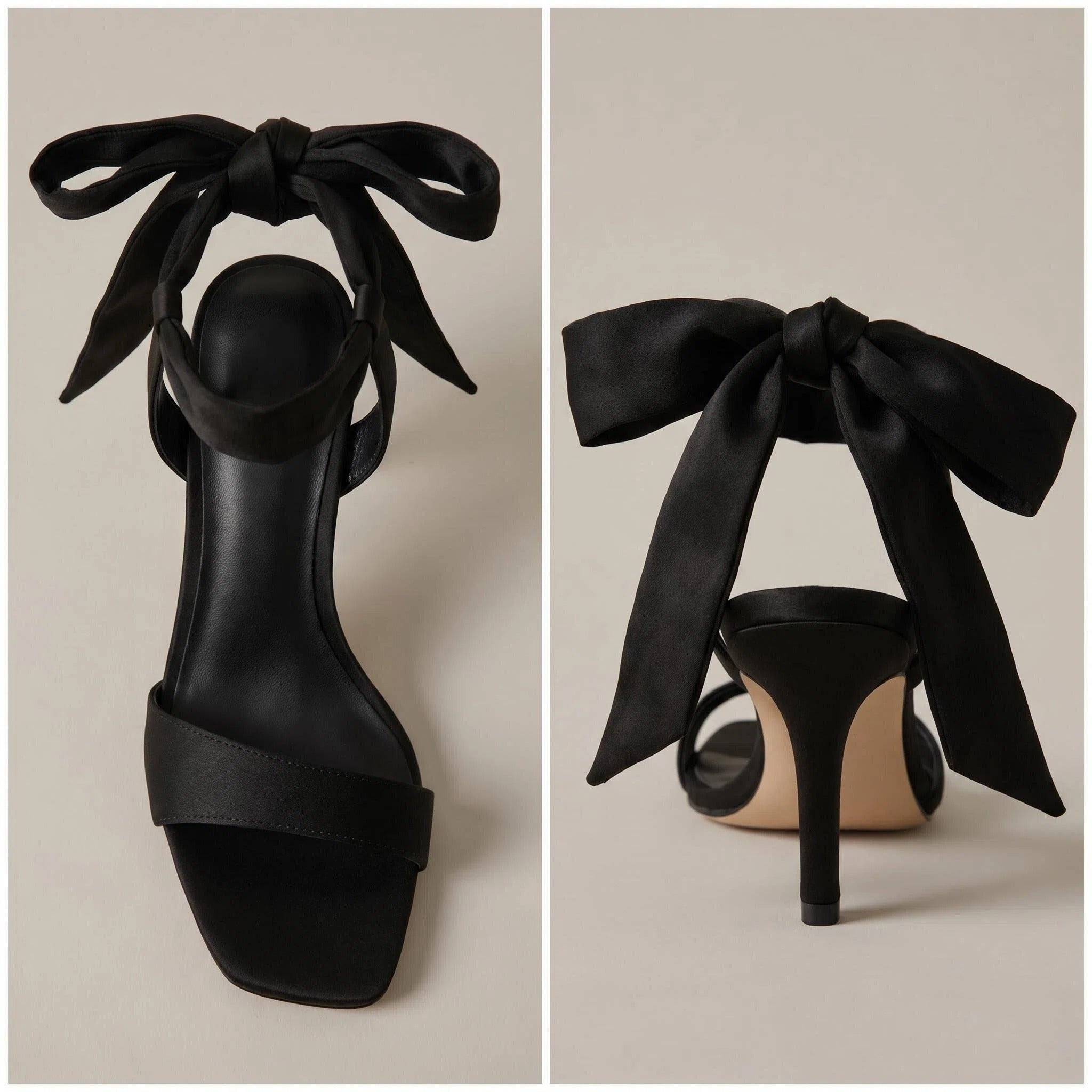 Chic Women’s Heels – Ankle Tie Strappy Evening Shoes