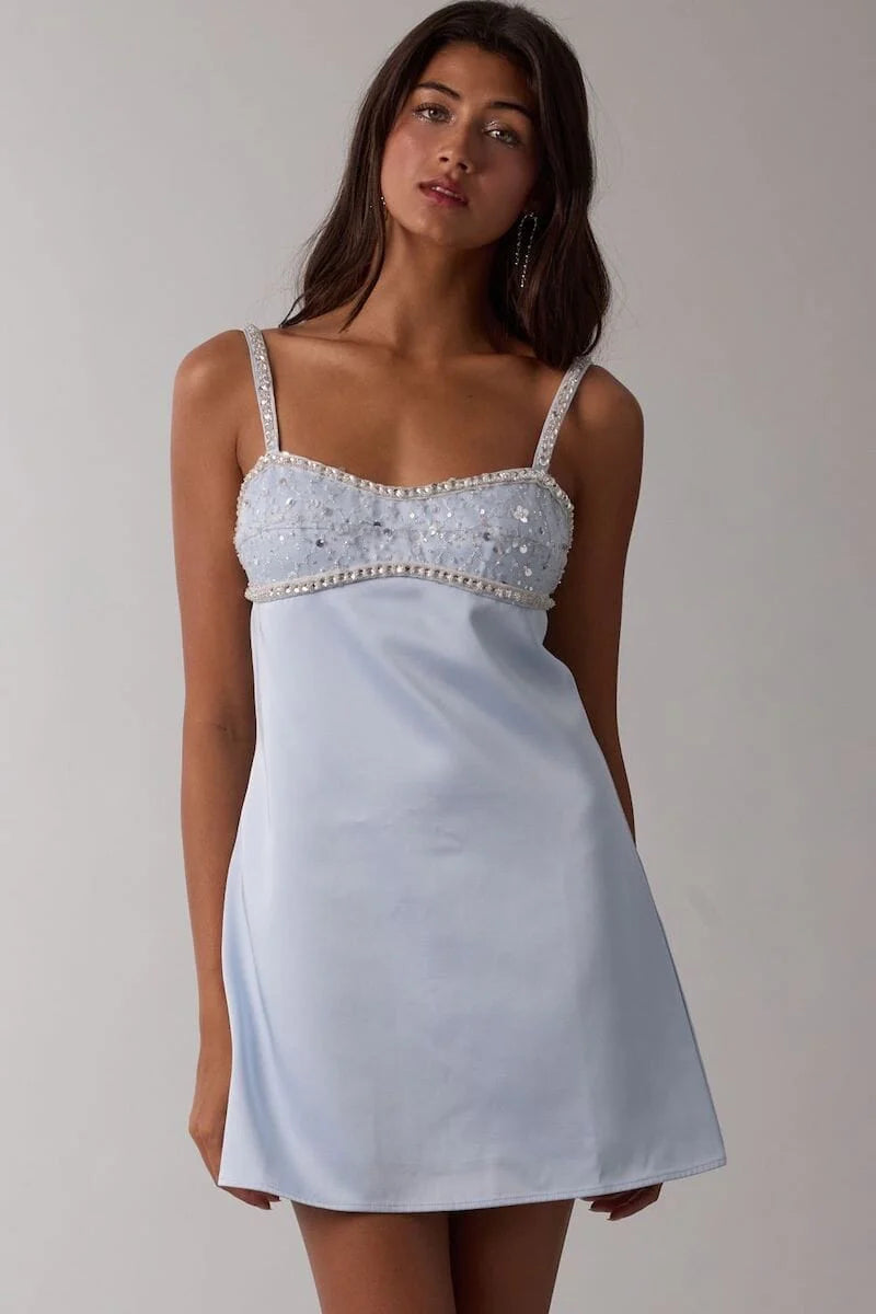 Crystal Glow Serenade Mini Dress
