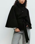 Belt cape jacket