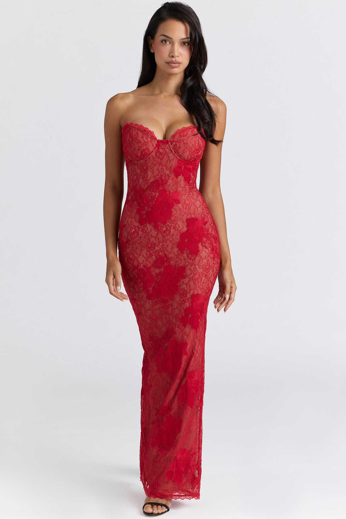 Scarlet Lace Siren Gown
