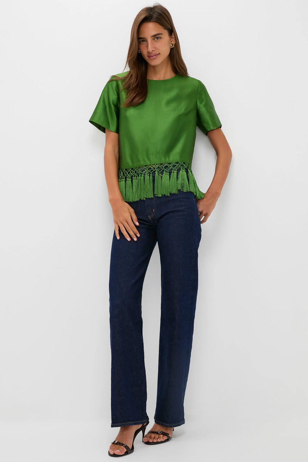 Green Tassel Top